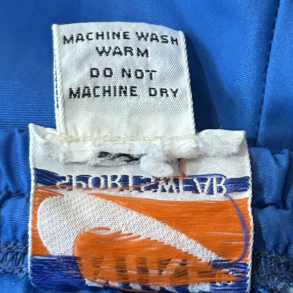 VTG 80s Nike Sportswear Nylon Track Pants Orange Swoosh Streetwear Medium Active - Picture 11 of 11